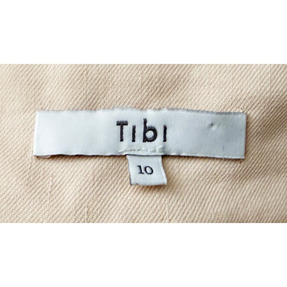 Tibi Beige One-Shoulder Wide-Leg Jumpsuit - Picture 8 of 11